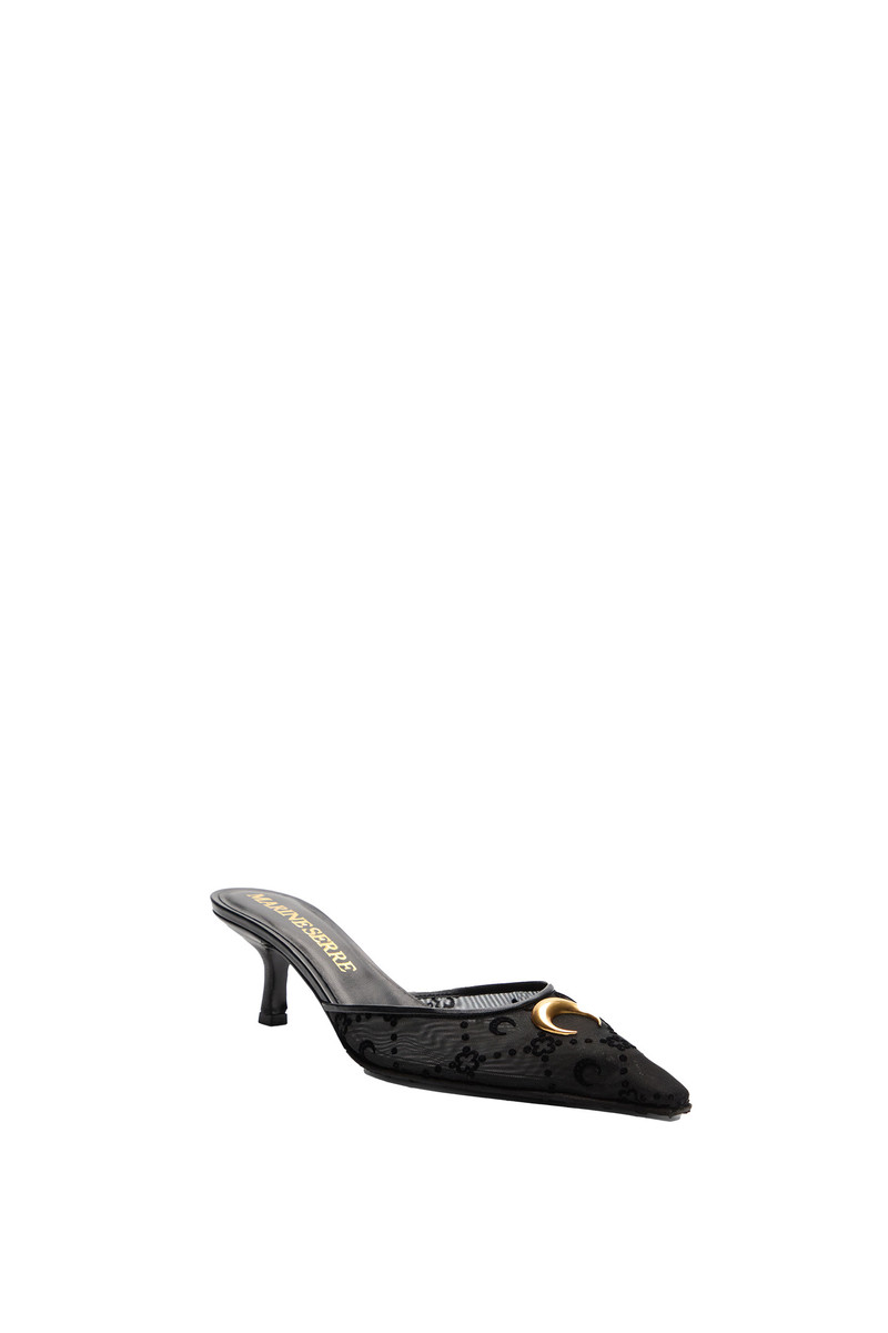 Marine Serre MESH FLOCK KITTEN HEEL MULES outlook