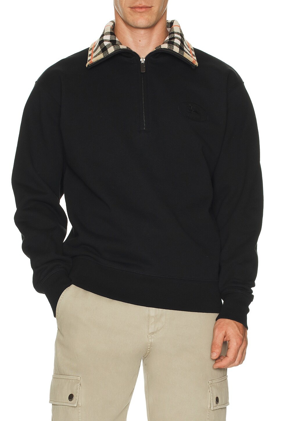Chunky Collar Quarter Zip Crew - 4