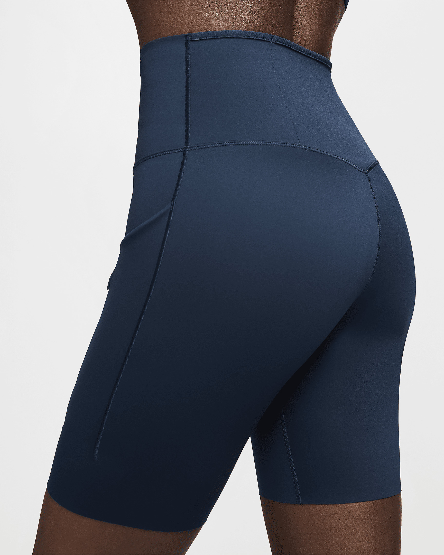 Nike Go Women's Firm-Support High-Waisted 8" Biker Shorts with Pockets - 6