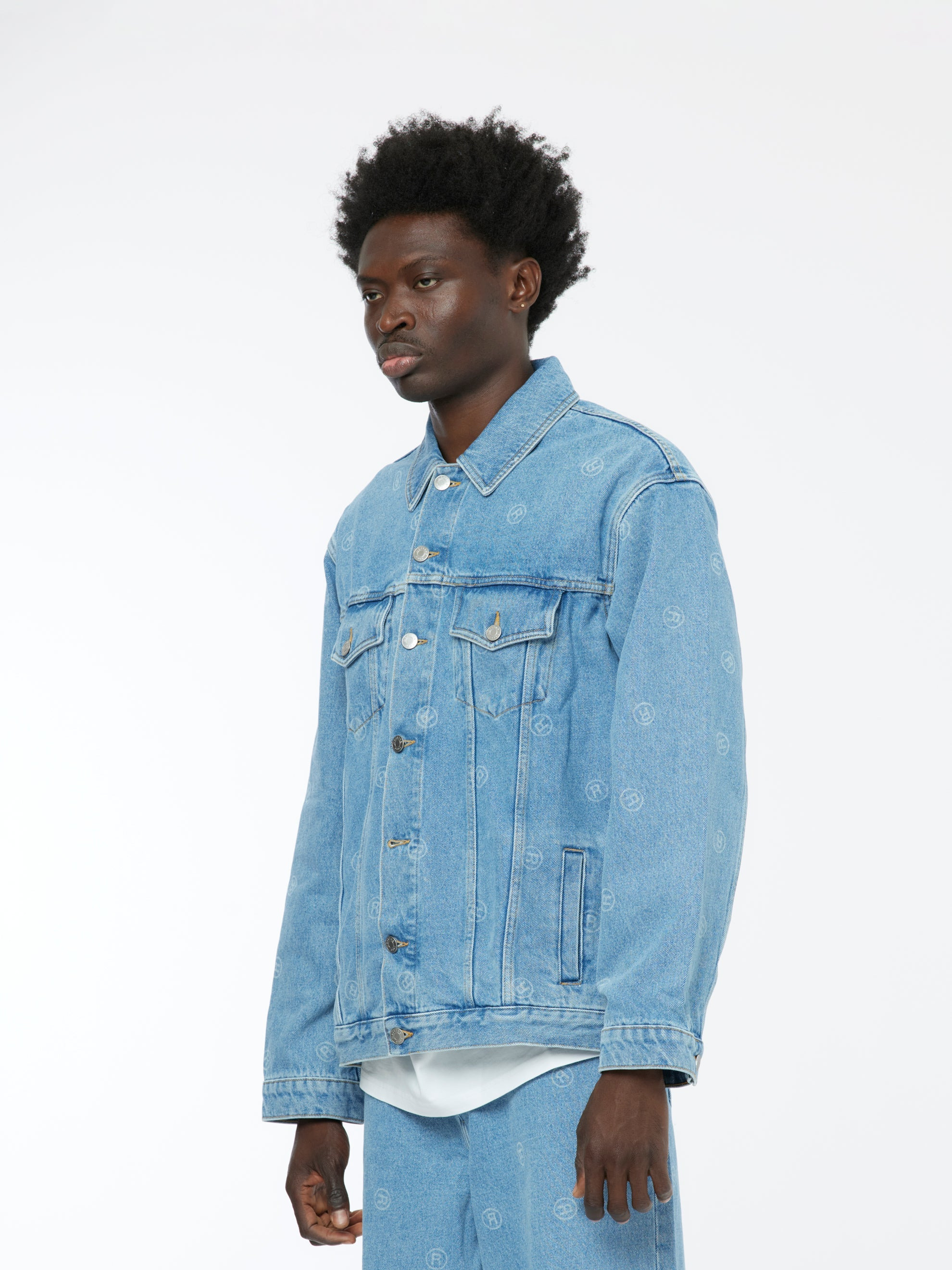 OVERSIZED DENIM JACKET BLUE - 2
