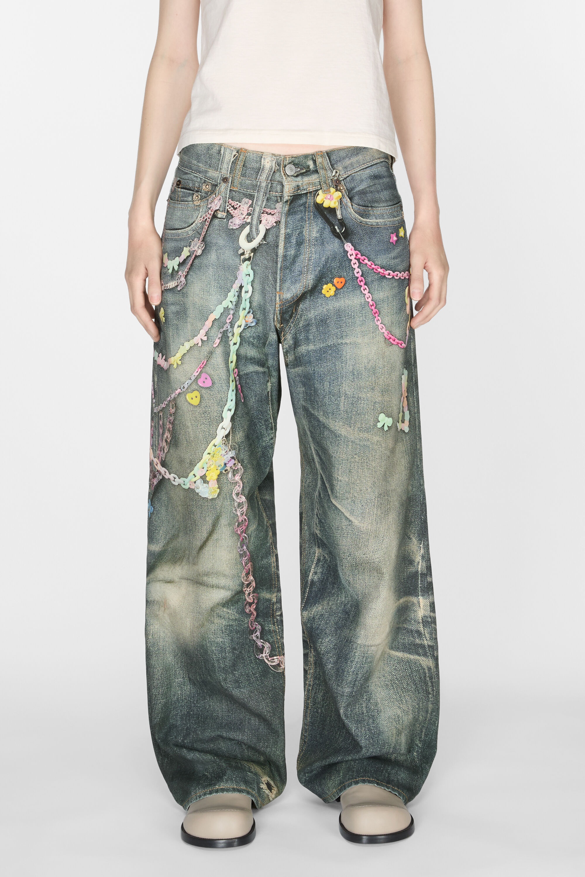 Baggy fit jeans - 1981F - Mid Blue - 3