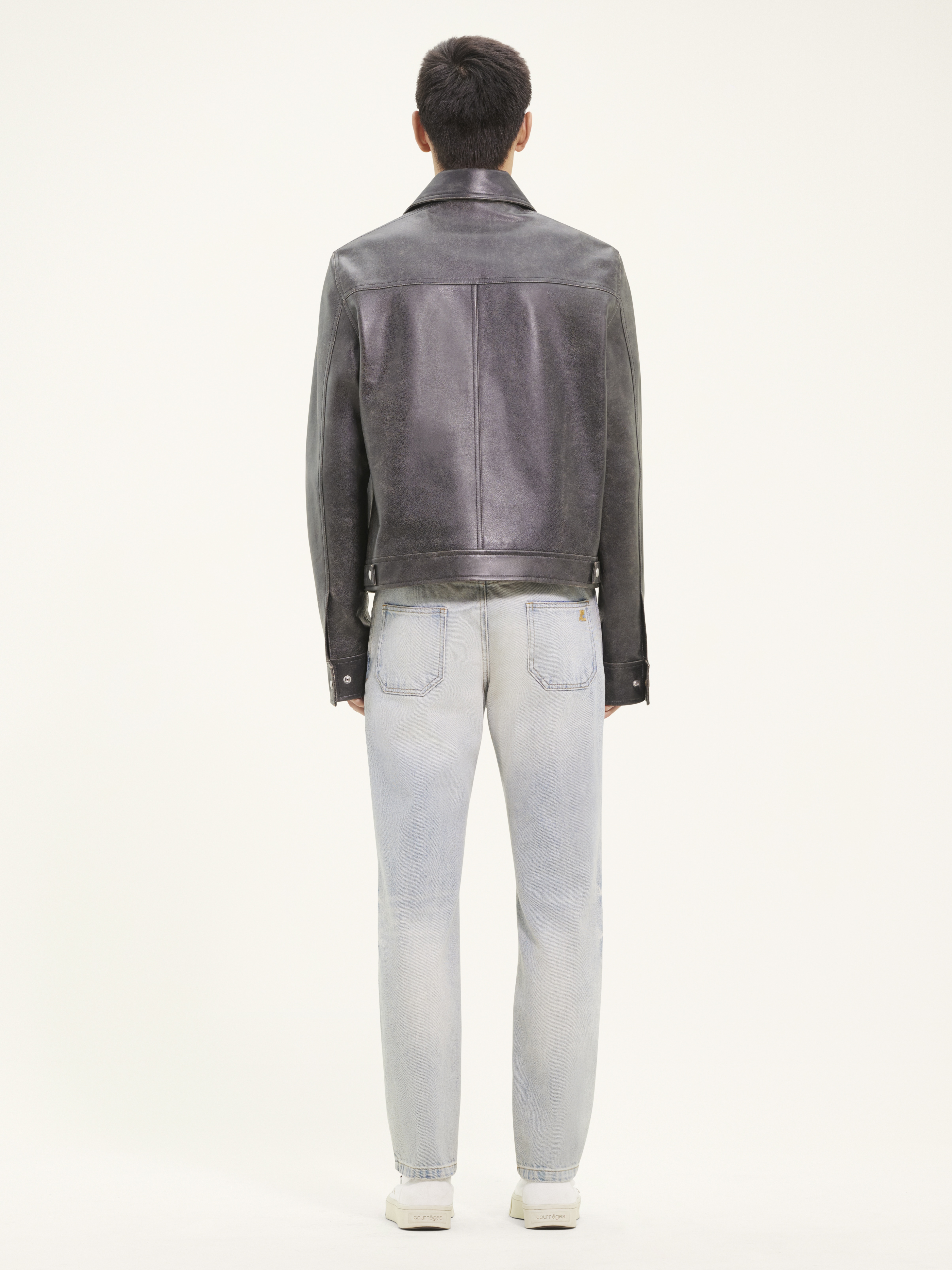 OFFICER LEATHER JACKET - 4