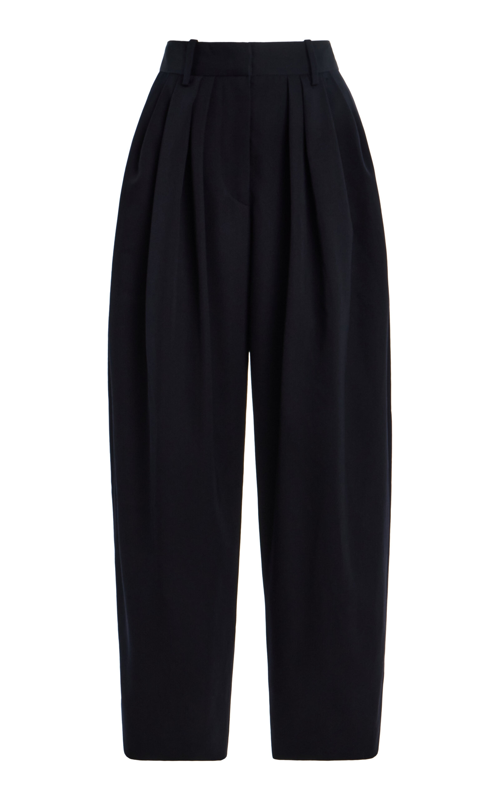 Janice Pleated Wool Pants black - 1