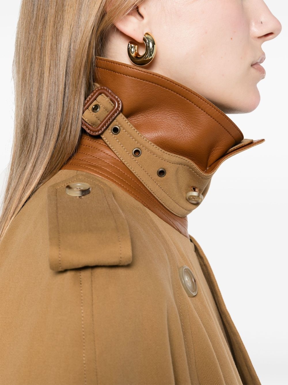 gabardine trench coat - 5