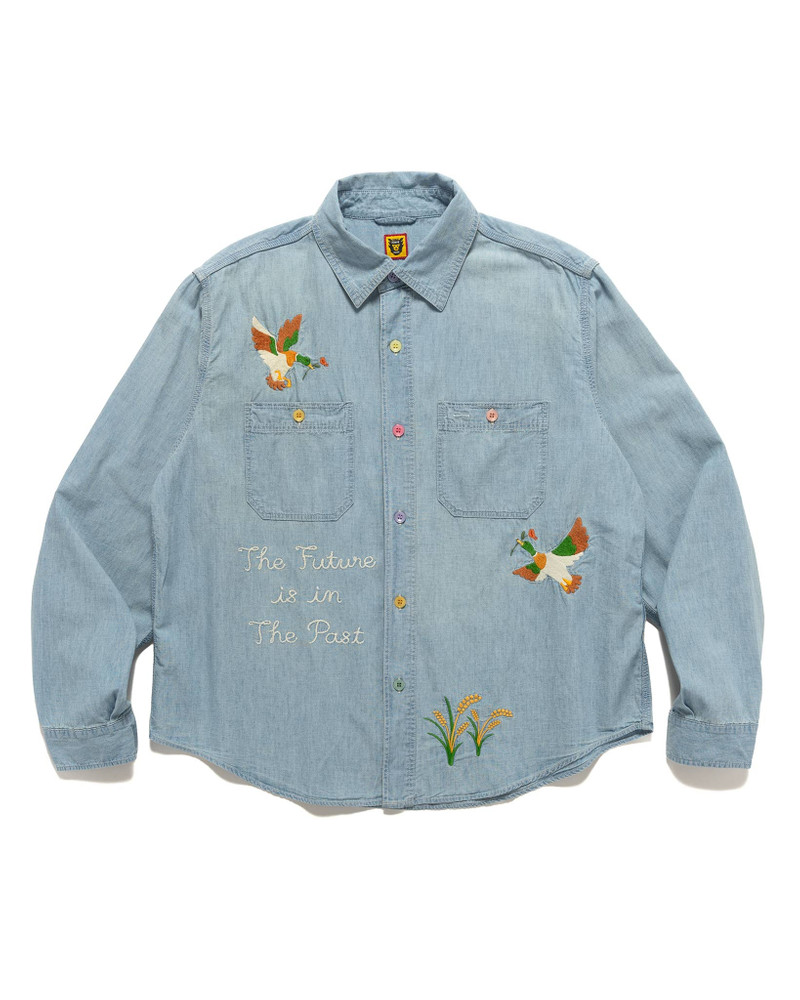 Chambray Work Shirt Indigo - 1