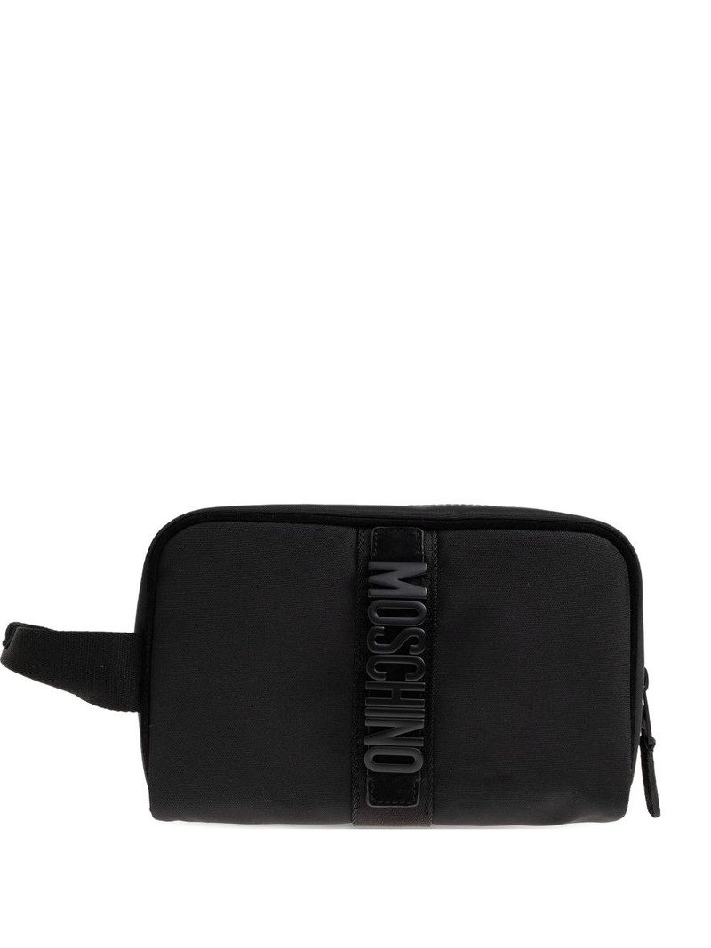 logo zip clutch bag 1