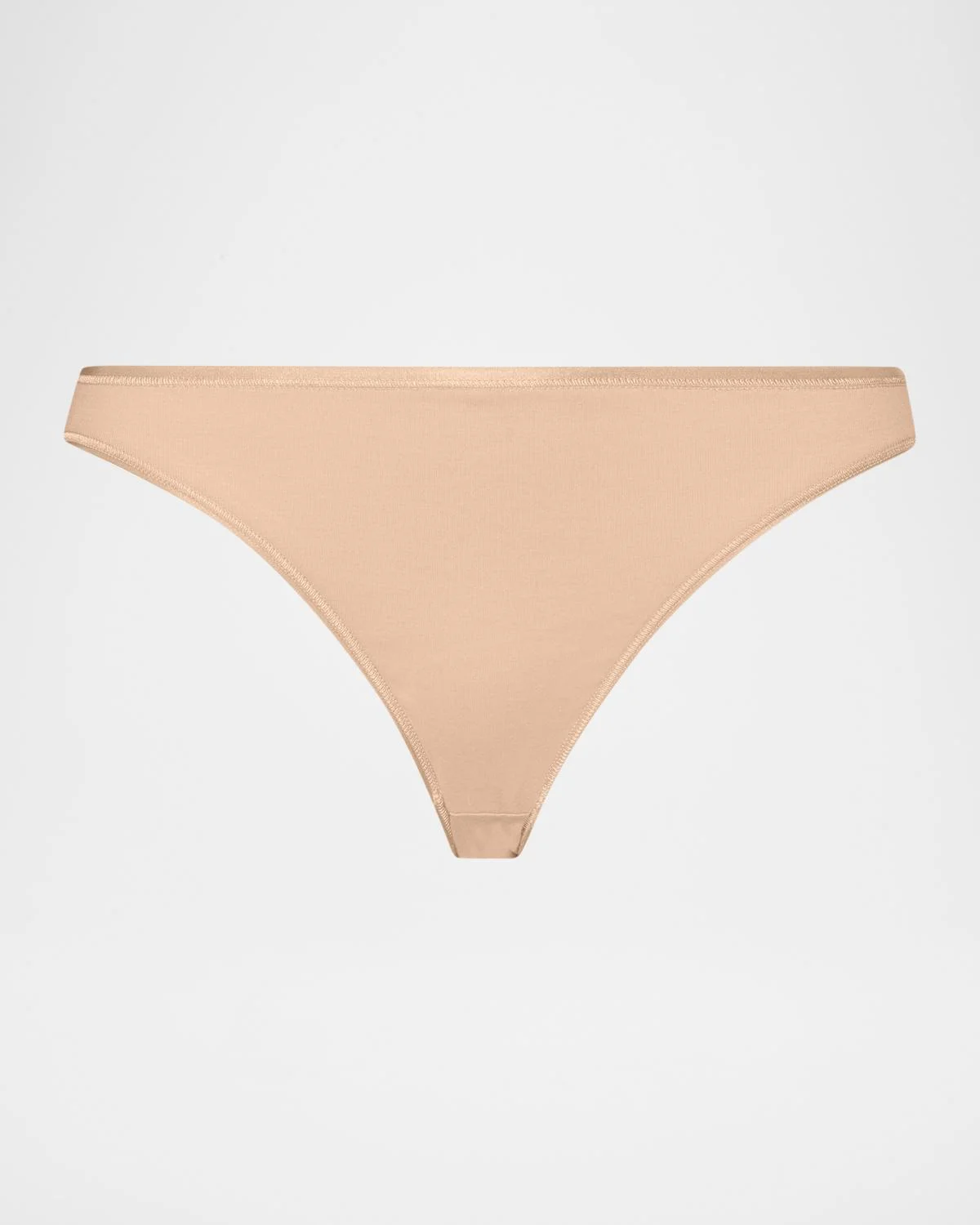 Seamless High-Cut Cotton Briefs - 1