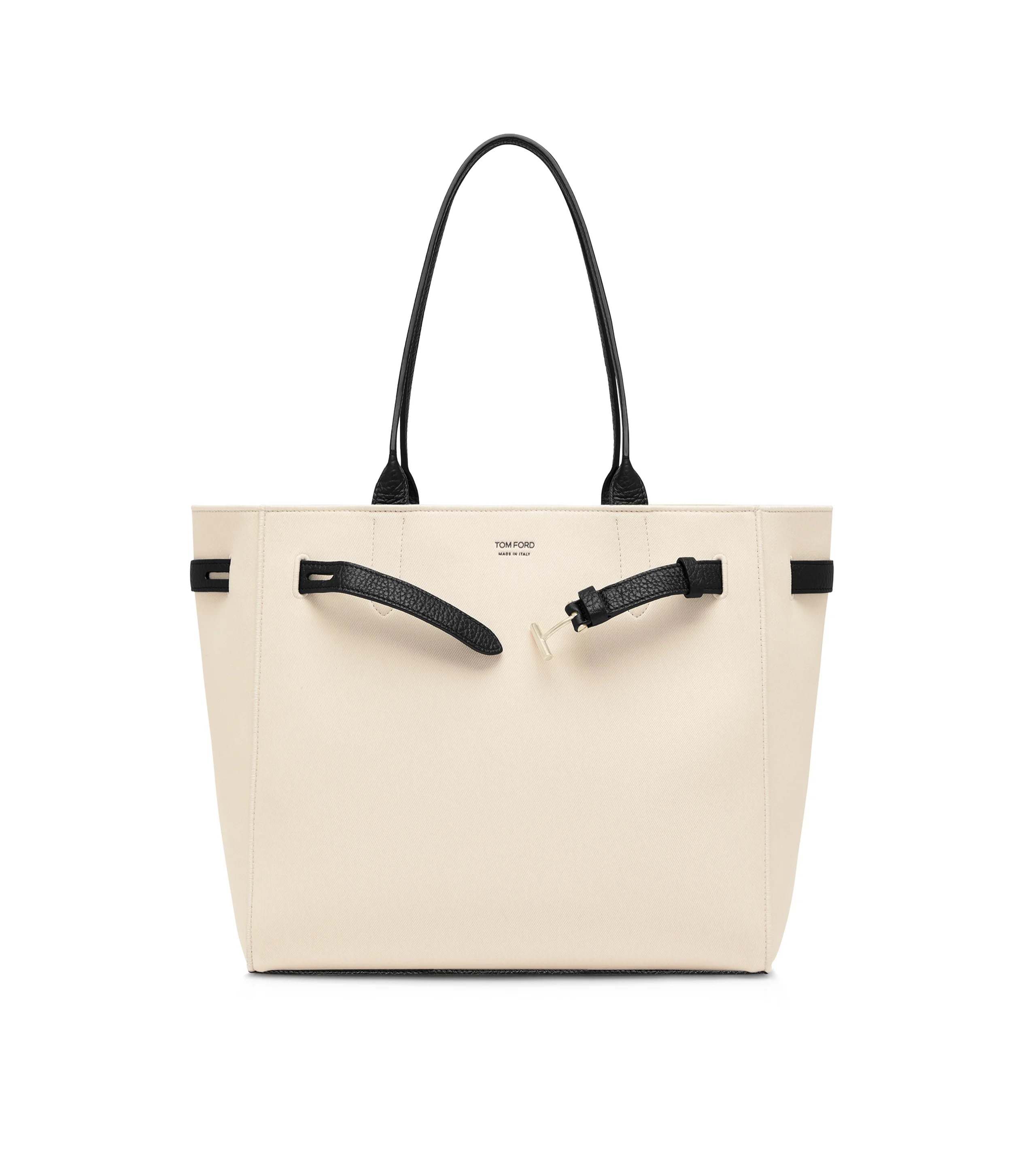CANVAS AND LEATHER AUDREY MEDIUM TOTE - 1
