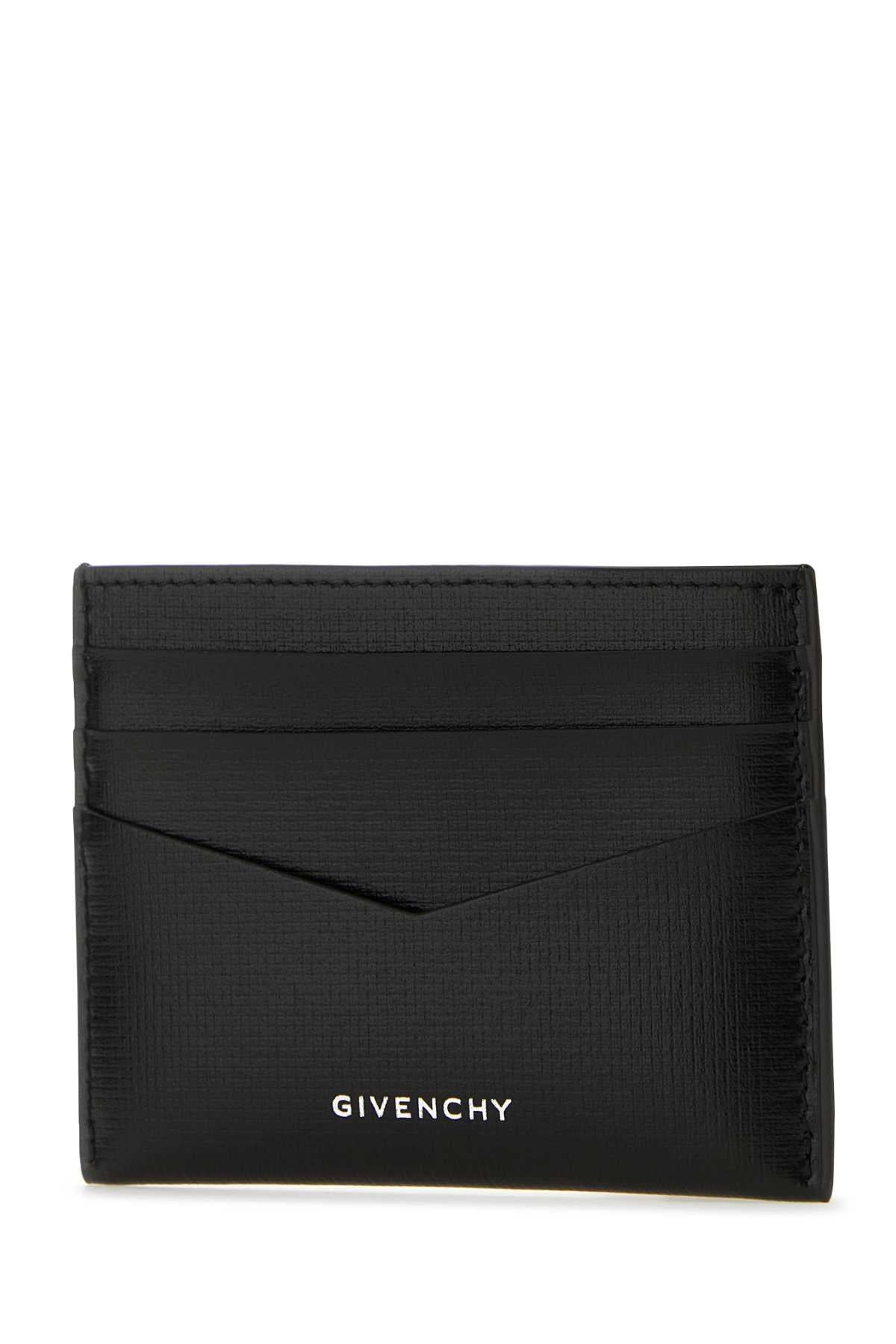 Givenchy Men Black Leather Card Holder - 2