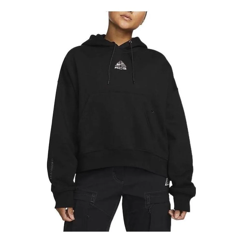 (WMNS) Nike ACG Therma-FIT Fleece Hoodie 'Black' DQ5808-045 - 1