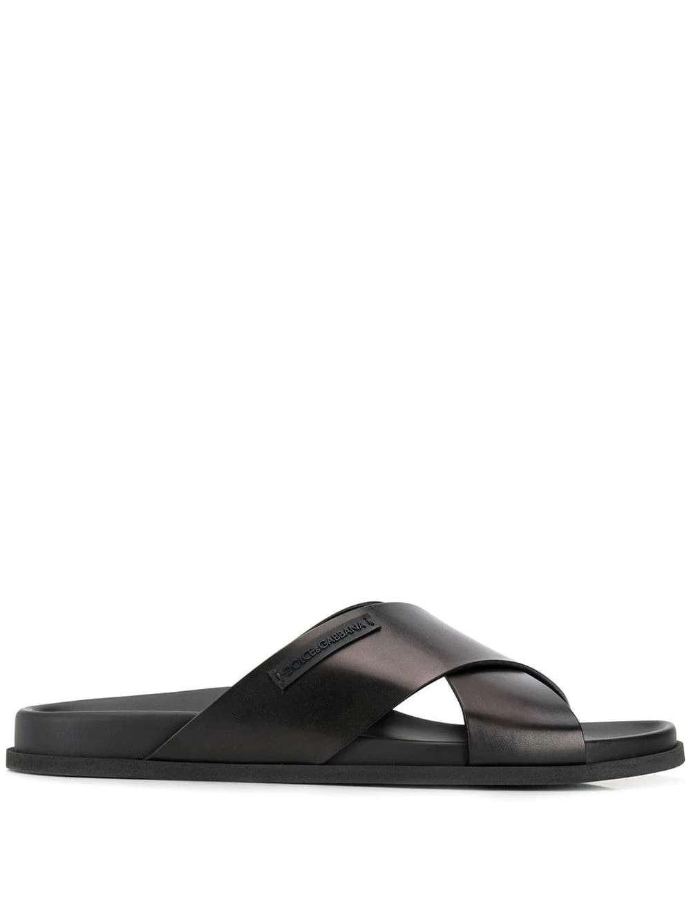 criss-cross strap slides - 1