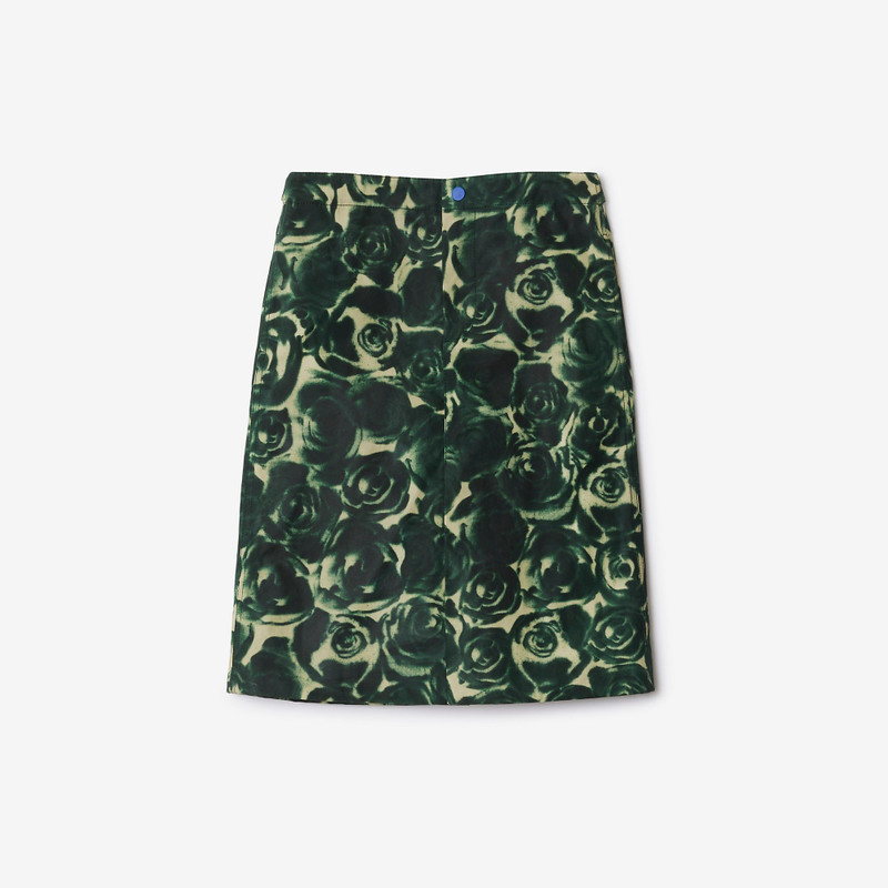 Rose Waxed Cotton Skirt 1