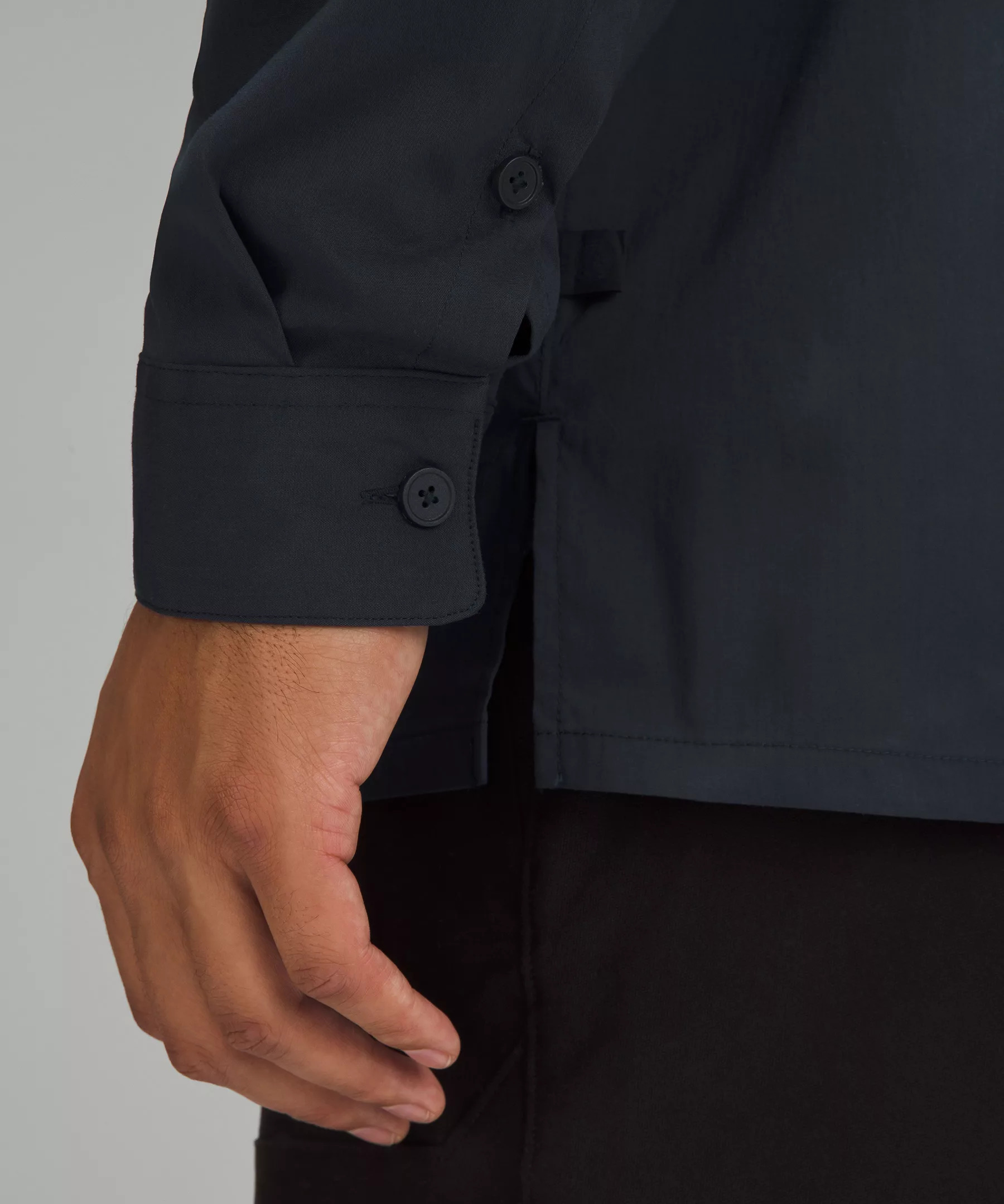 Poplin Relaxed Long-Sleeve Button Up Shirt - 5