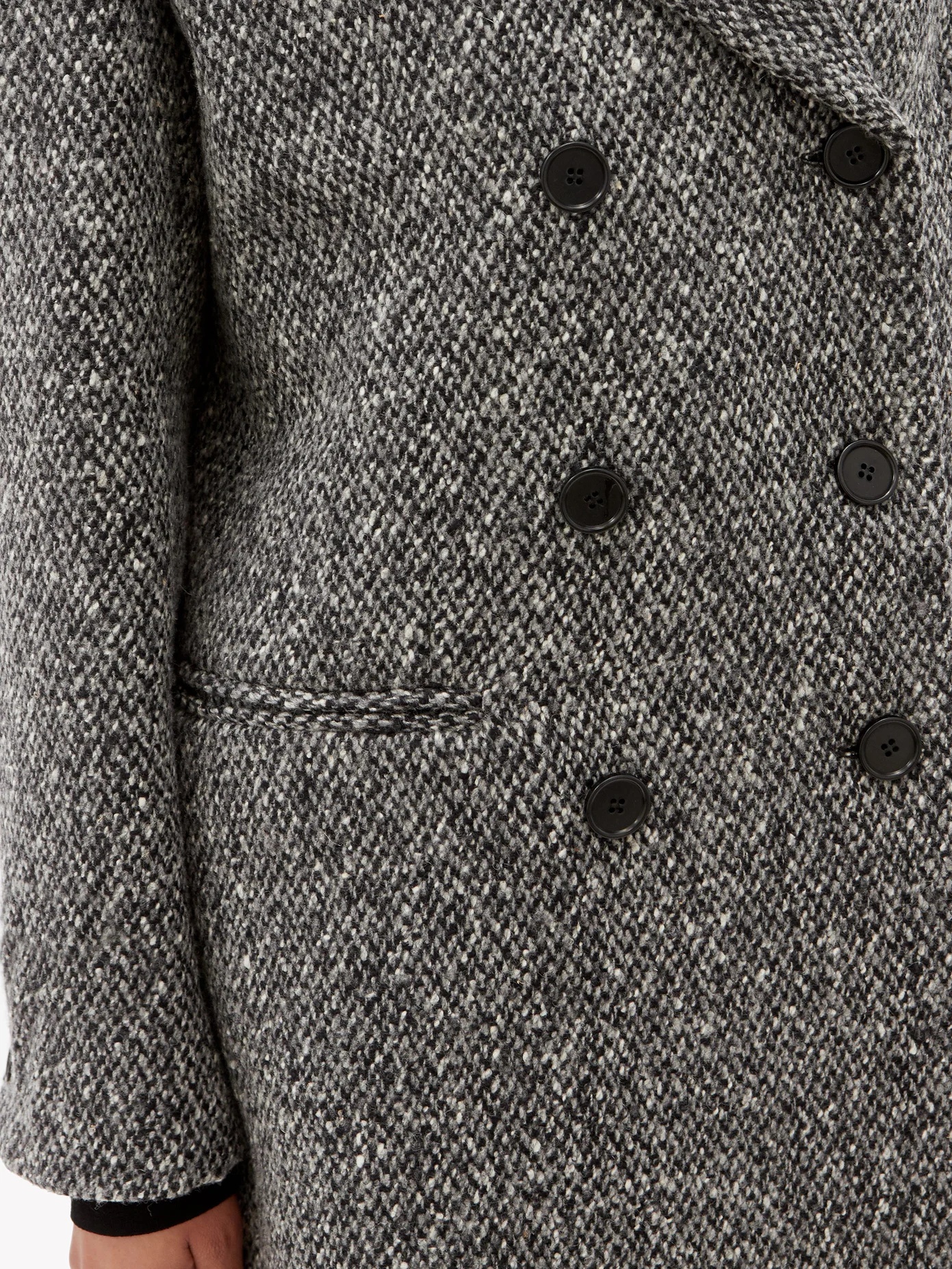 Double-breasted wool-tweed jacket - 3