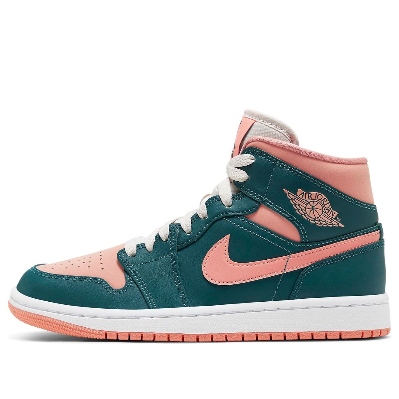 (WMNS) Air Jordan 1 Mid 'Dark Teal Green' BQ6472-308 - 1