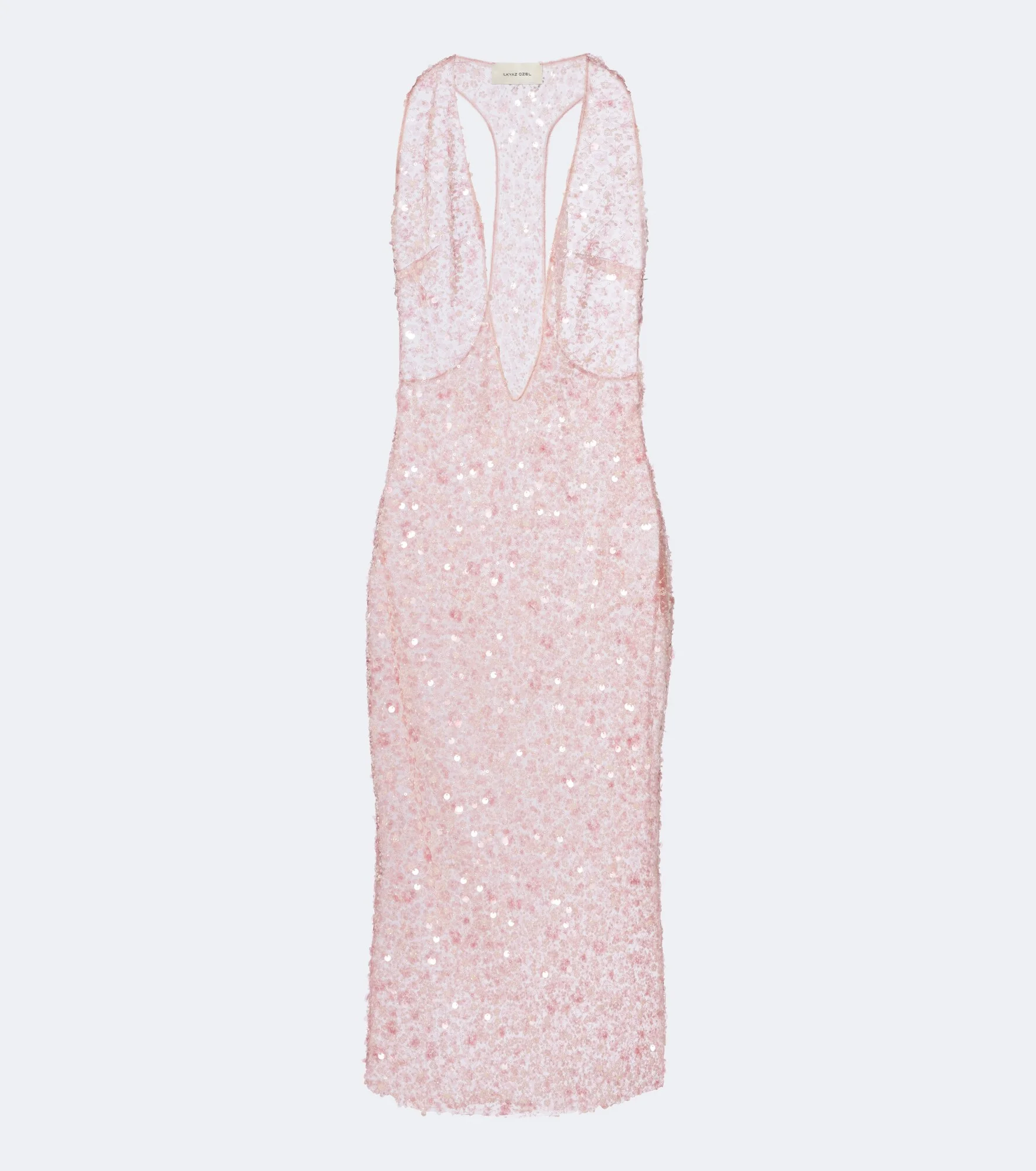 Olympia sequined silk midi dress - 1