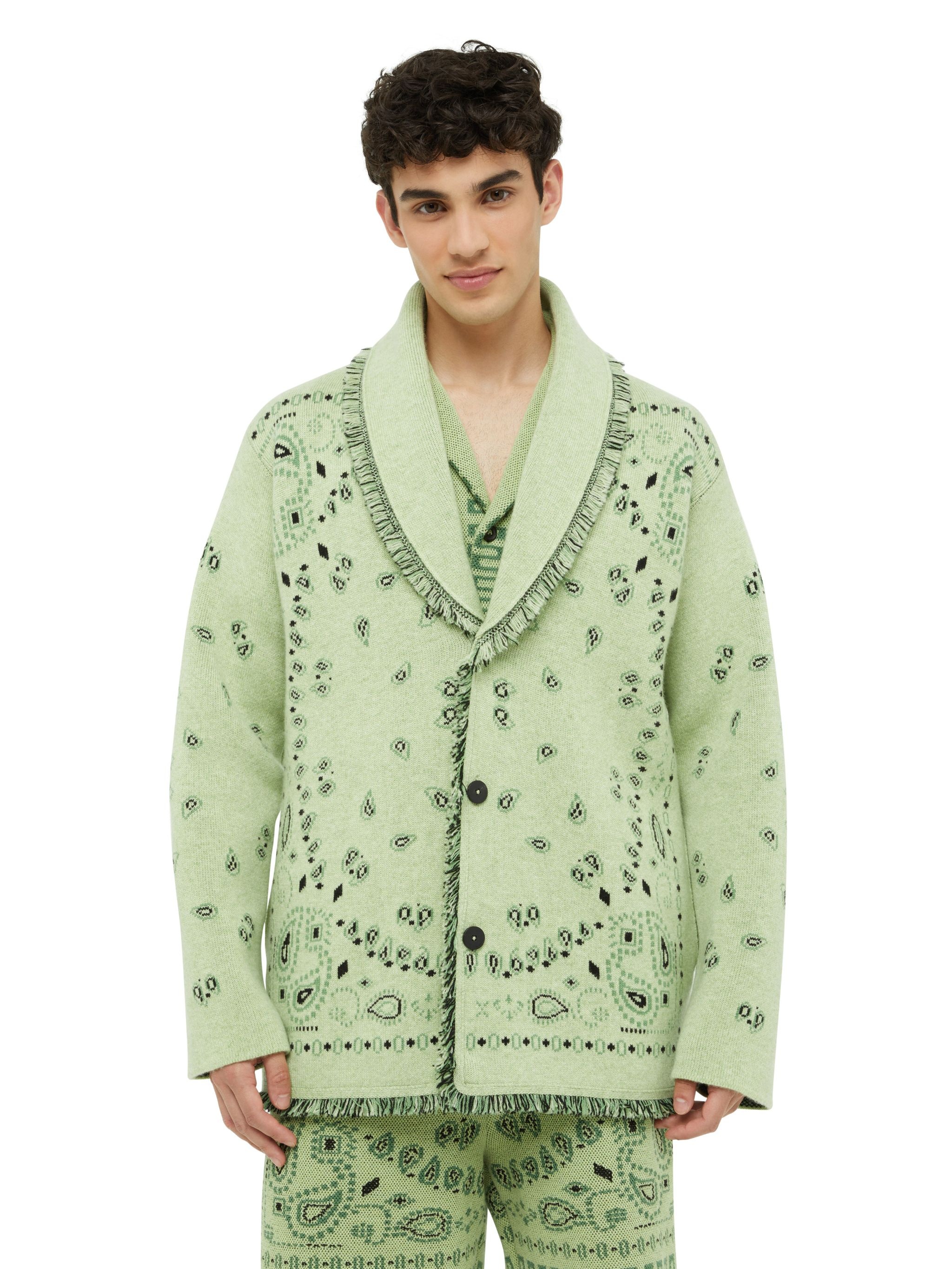 Bandana Jacquard Cardigan - 7