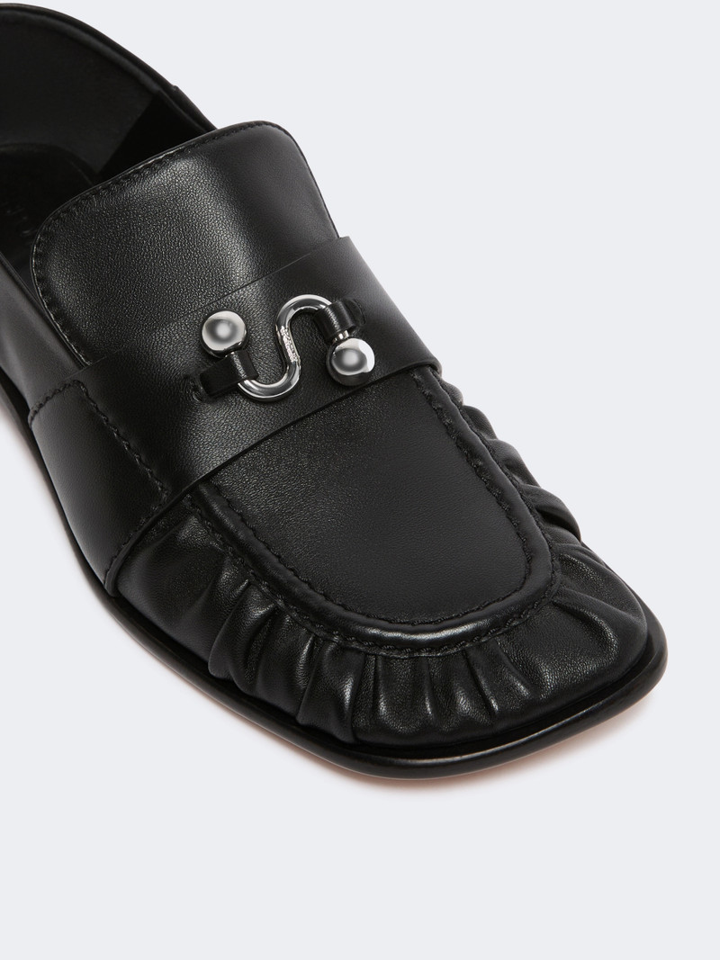 ONDINA Nappa leather moccasins - BLACK 3