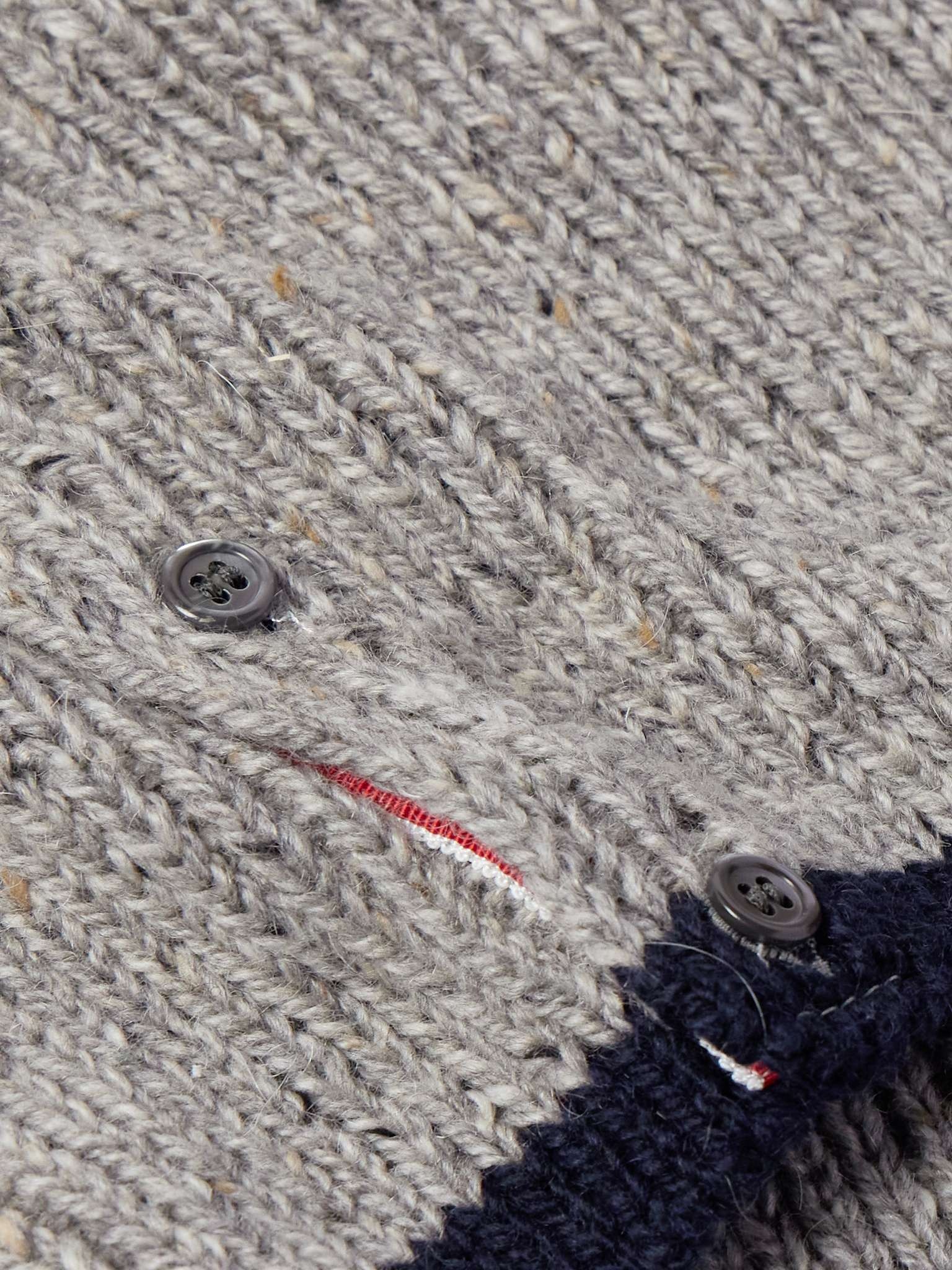 Slim-Fit Striped Cable-Knit Wool and Mohair-Blend Sweater - 4