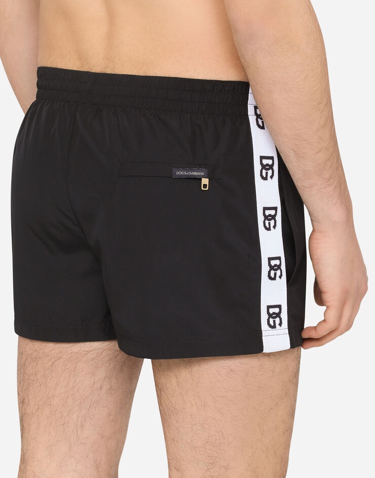 Short swim trunks with DG logo band - 5