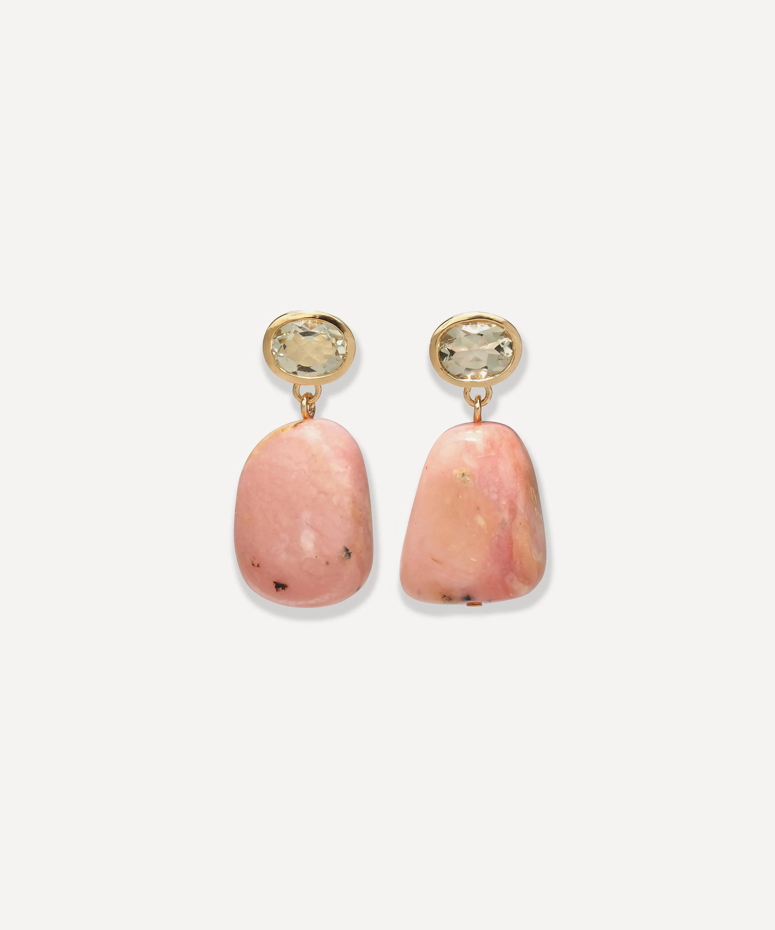 24ct Gold-Plated Rosado Drop Earrings - 1