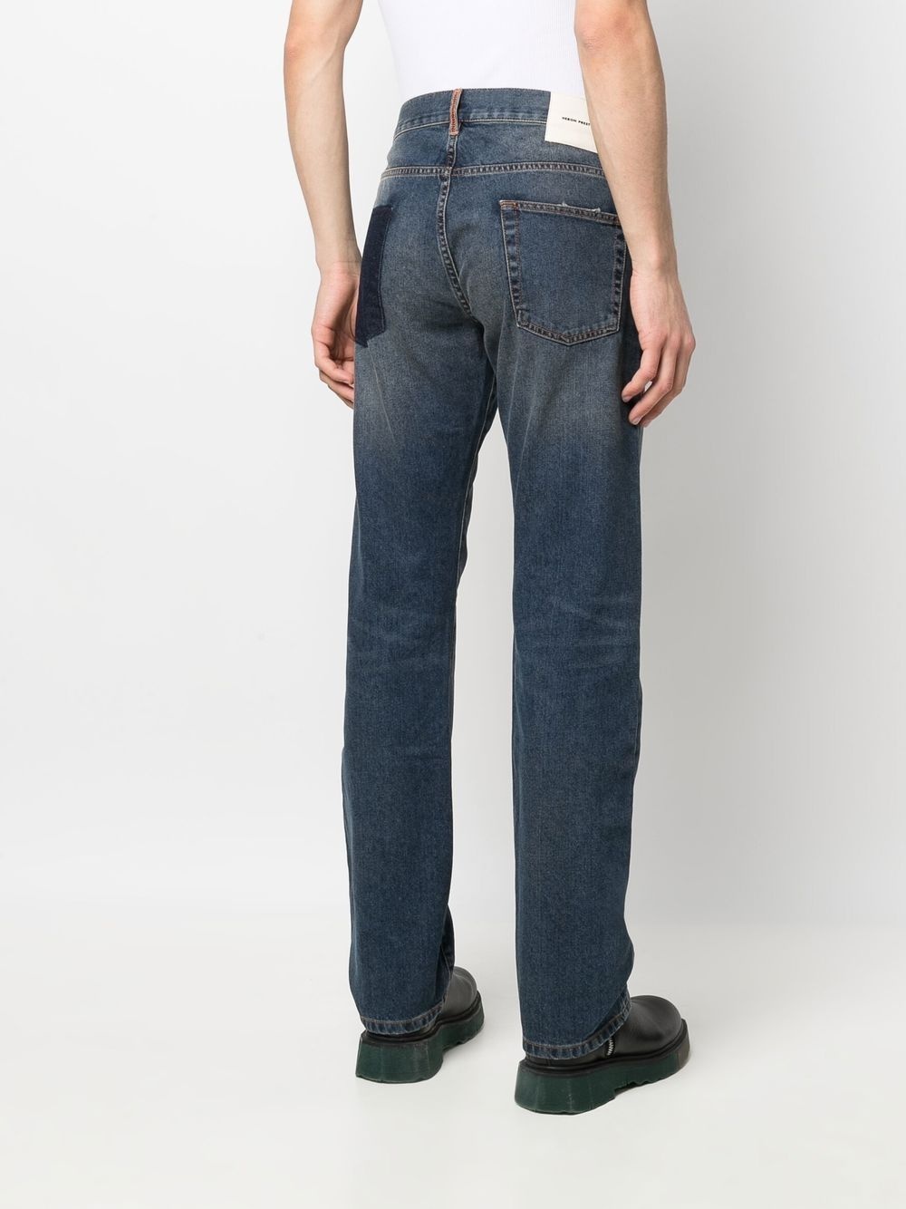 high-rise straight-leg jeans - 4