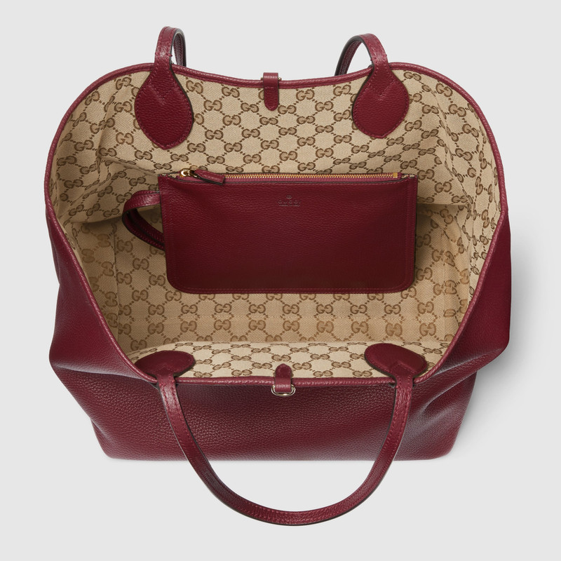 Gucci Totissima 중간 뒤집을 수 있는 끈달린 가방 10