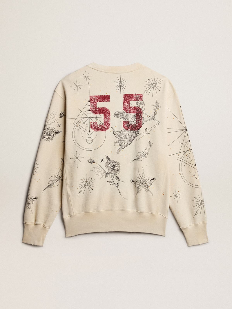 Exclusive HAUS of Dreamers sweatshirt in aged white 3