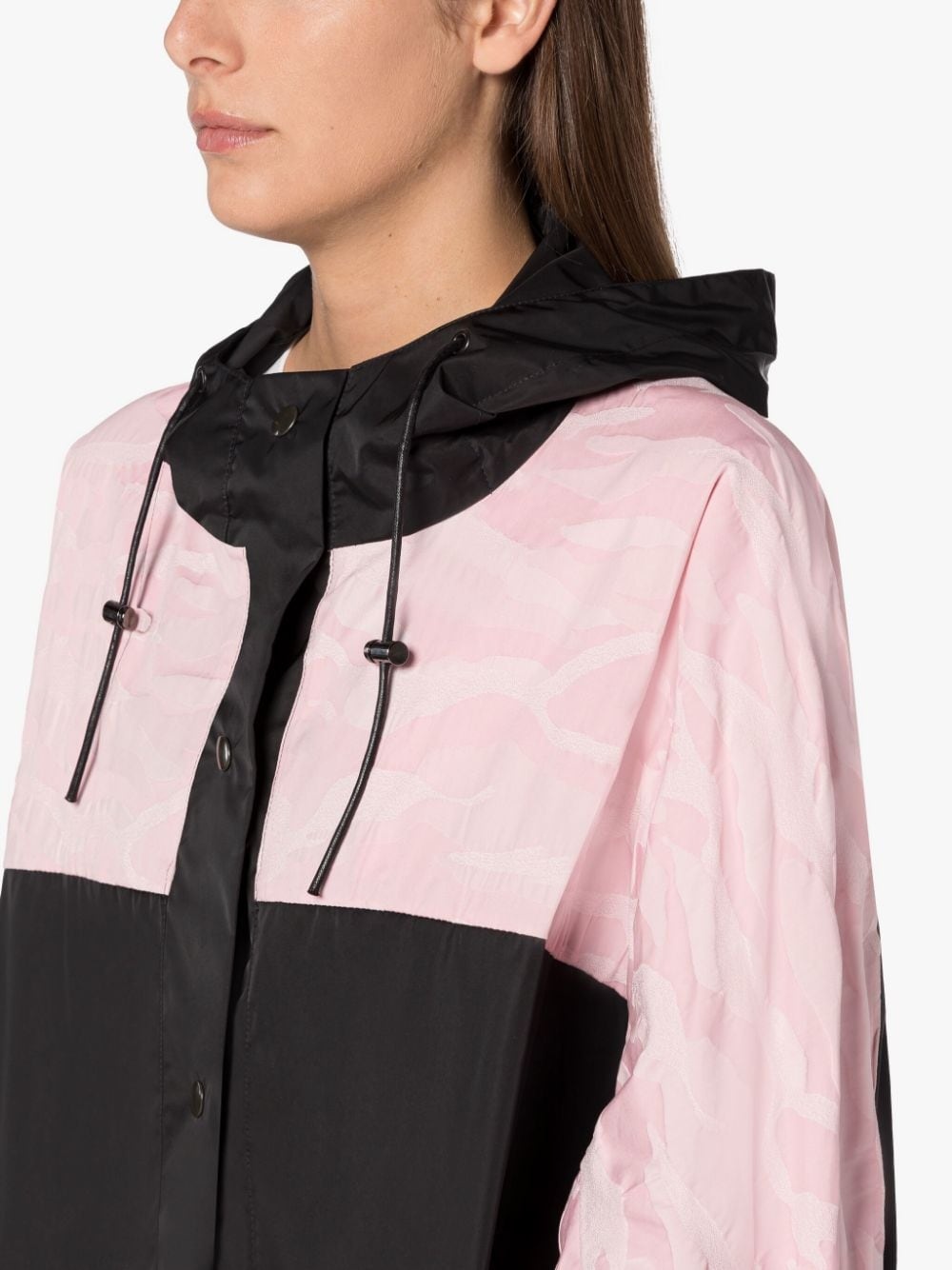WILLOW BLACK COTTON & NYLON OVERSIZED PARKA - 5