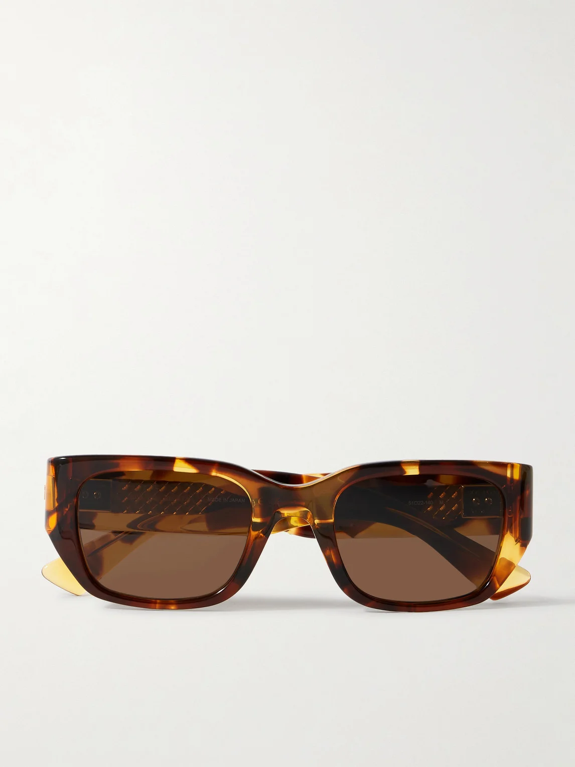 Square-Frame Tortoiseshell Acetate and Gold-Tone Sunglasses - 1
