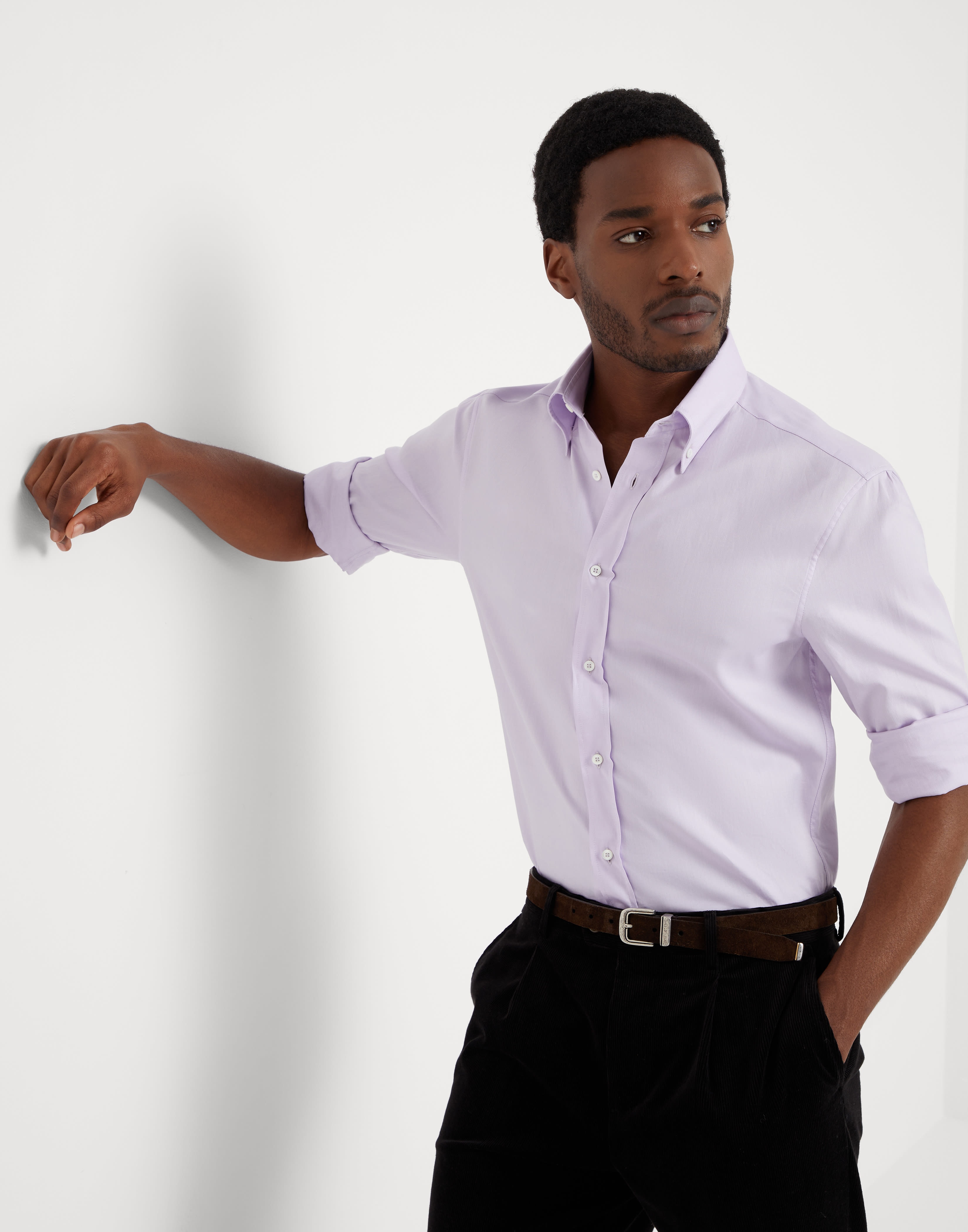 Oxford slim fit shirt with button-down collar - 4