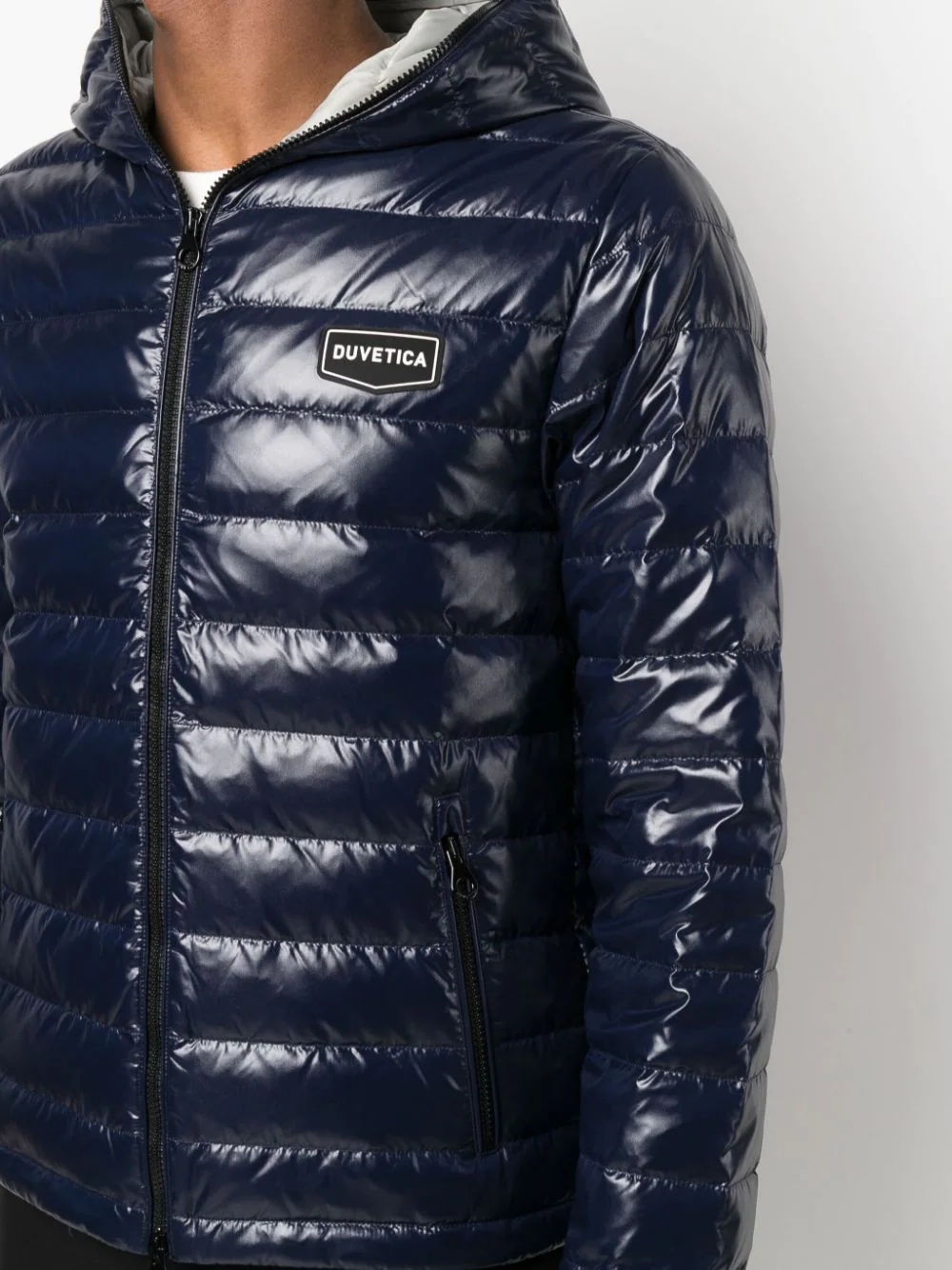 logo-patch padded down jacket - 5