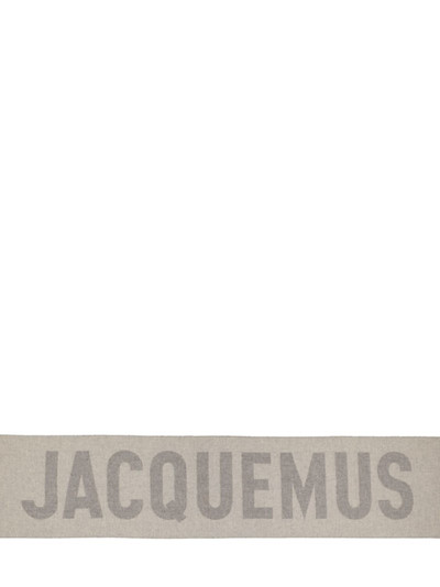 JACQUEMUS L'Echarpe logo wool scarf outlook