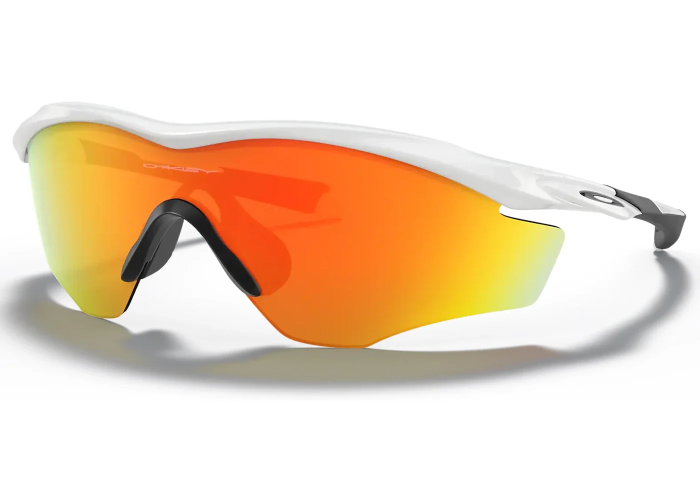 Oakley M2 Frame XL Sunglasses Polished White/Fire Iridium (OO9343-05) - 1