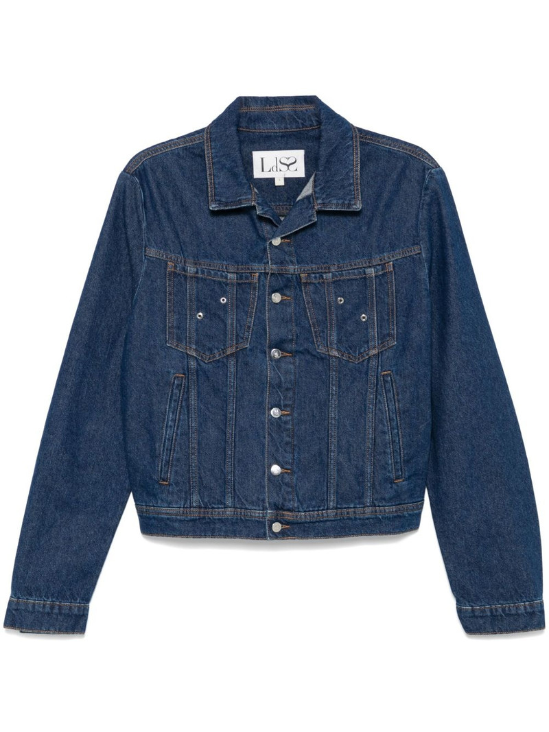 Self Portrait-print denim 재킷 1