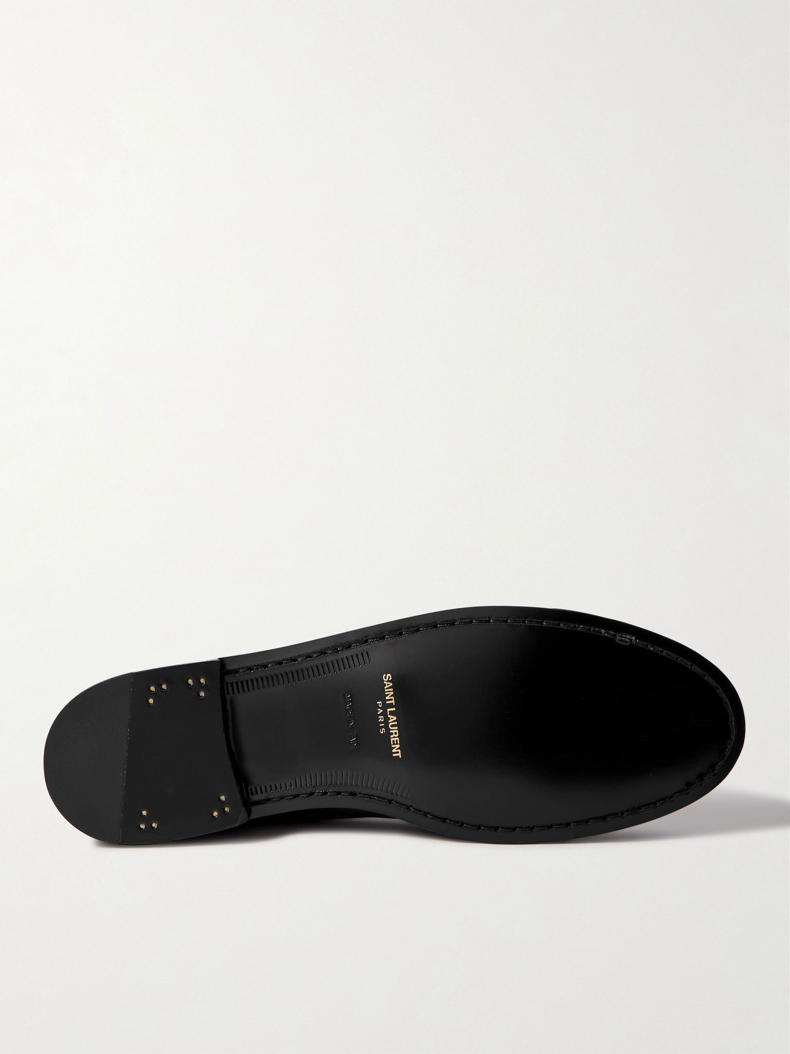 Le Loafer Monogram Logo-Appliquéd Leather Penny Loafers Black - 6