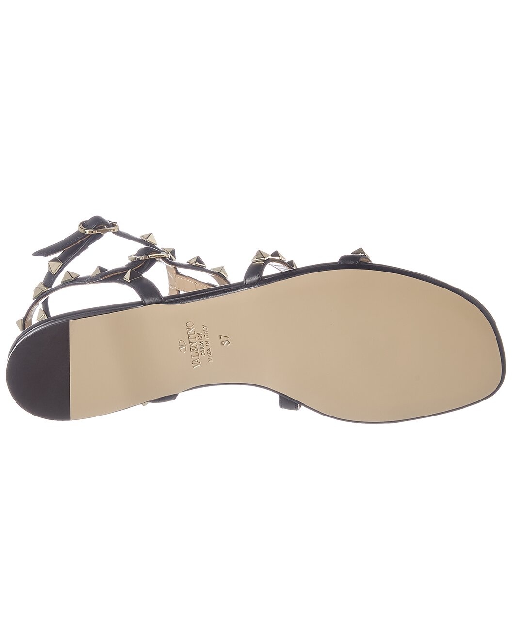 Valentino Rockstud Caged Leather Ankle Strap Sandal - 4