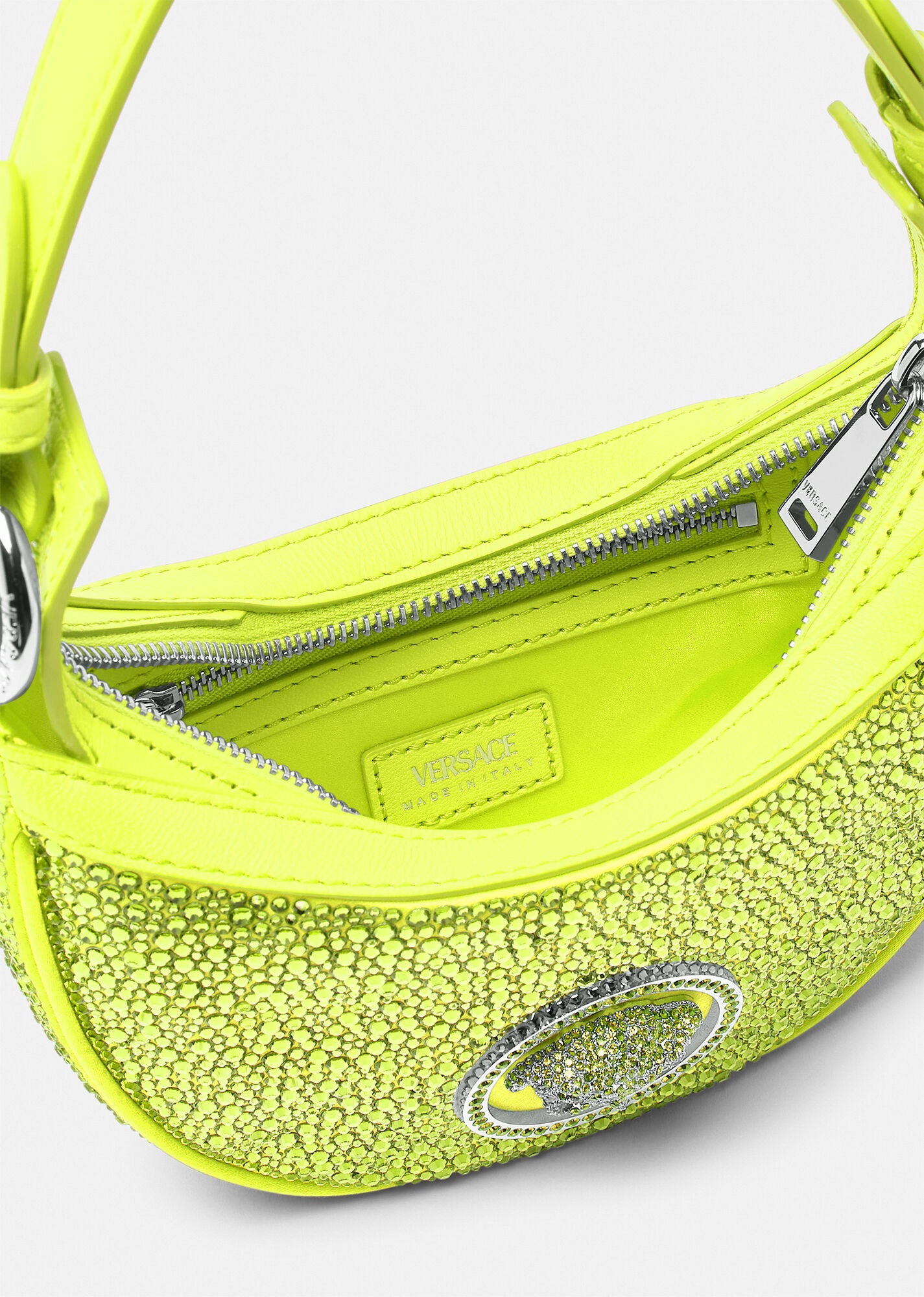 Crystal Repeat Mini Hobo Bag - 4