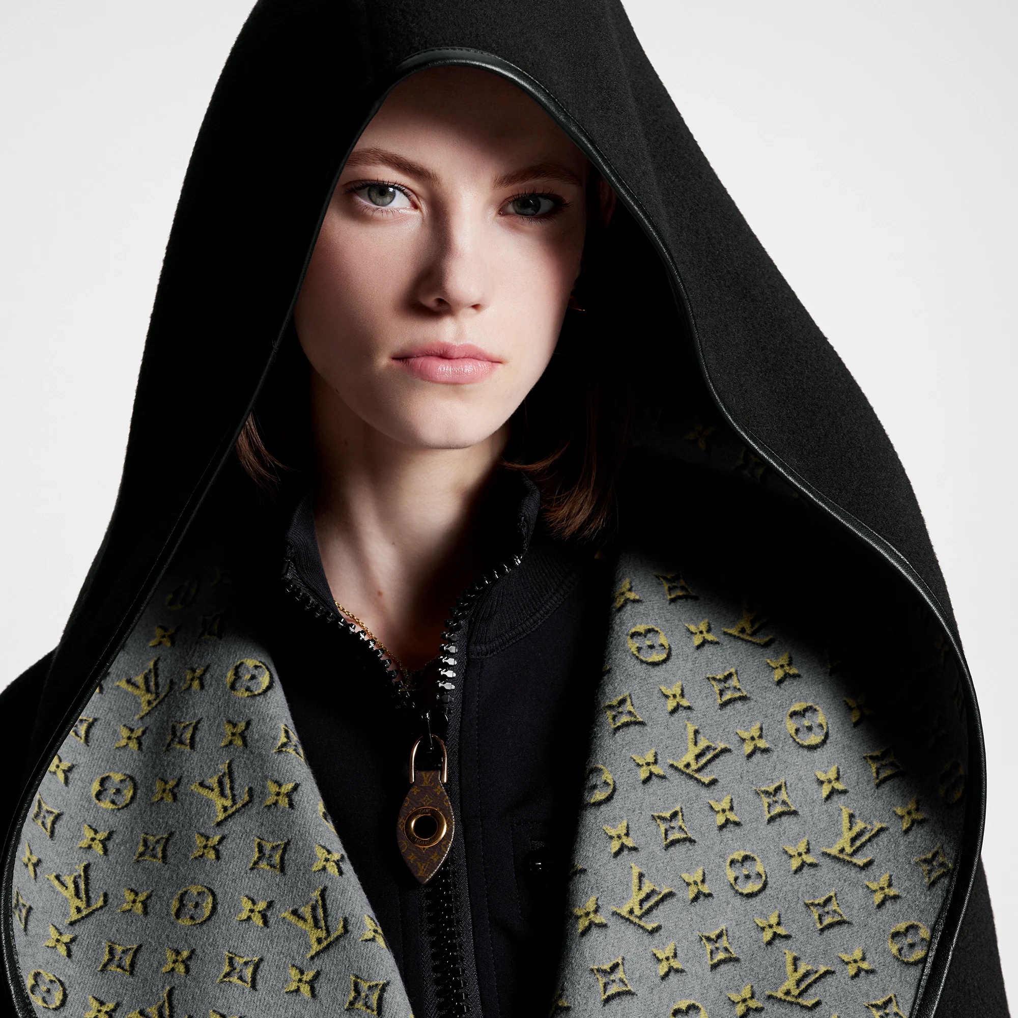3D Monogram Double-Breasted Wrap Coat - 2
