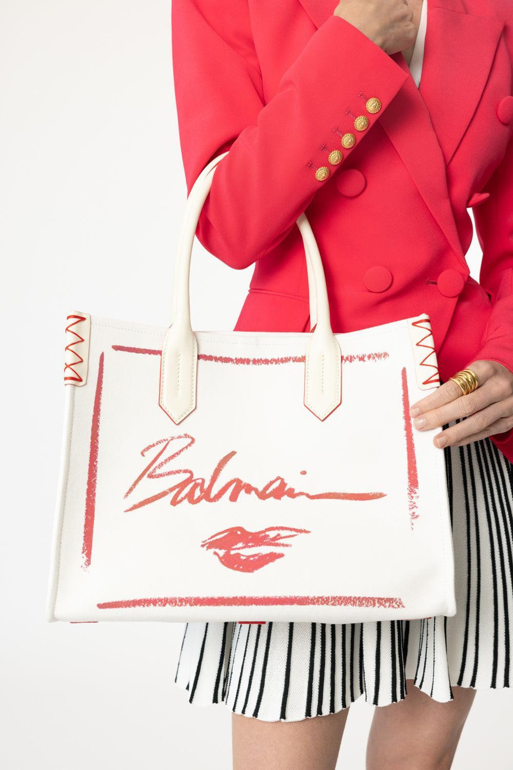 B-Army Shopper - Lipstick Canvas - 2