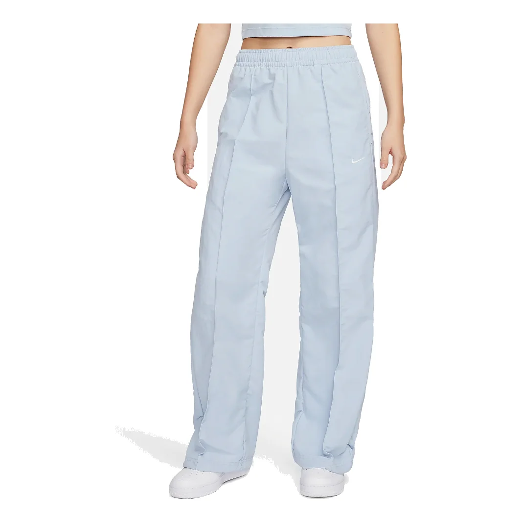 (WMNS) Nike Sportswear Everything Wovens Mid-Rise Open-Hem Trousers 'Light Armoury Blue' FQ3589-440 - 1