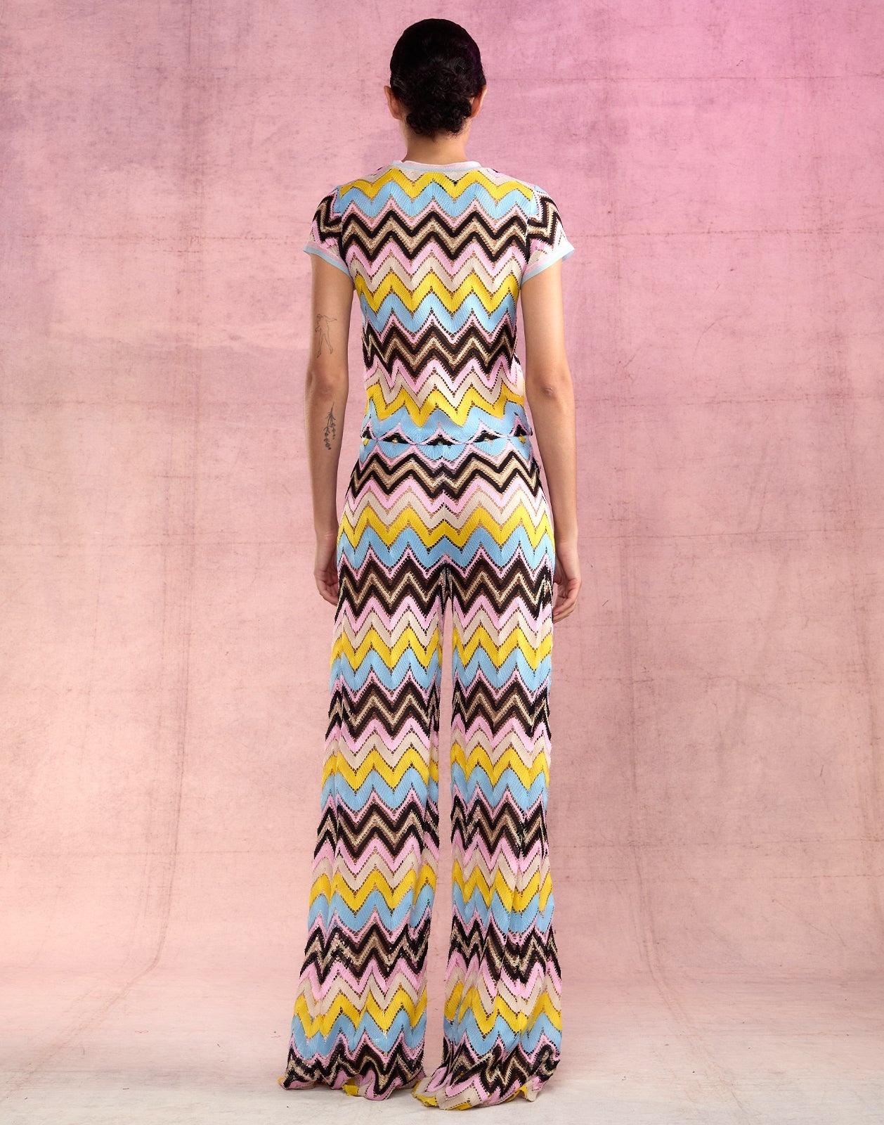 Zigzag Knit Pants - 5