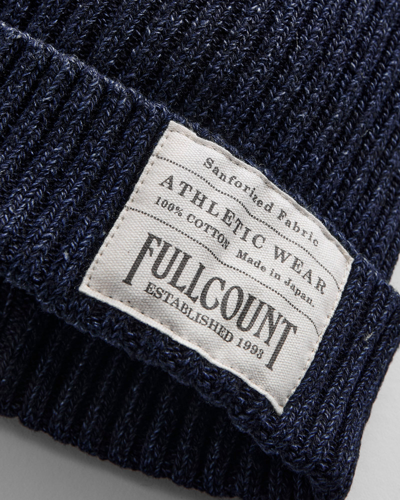 FULLCOUNT 6817 Rib Watch Cap in Indigo outlook
