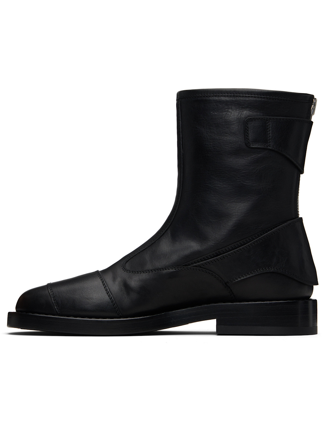 Black Eero Ankle Biker Boots - 3