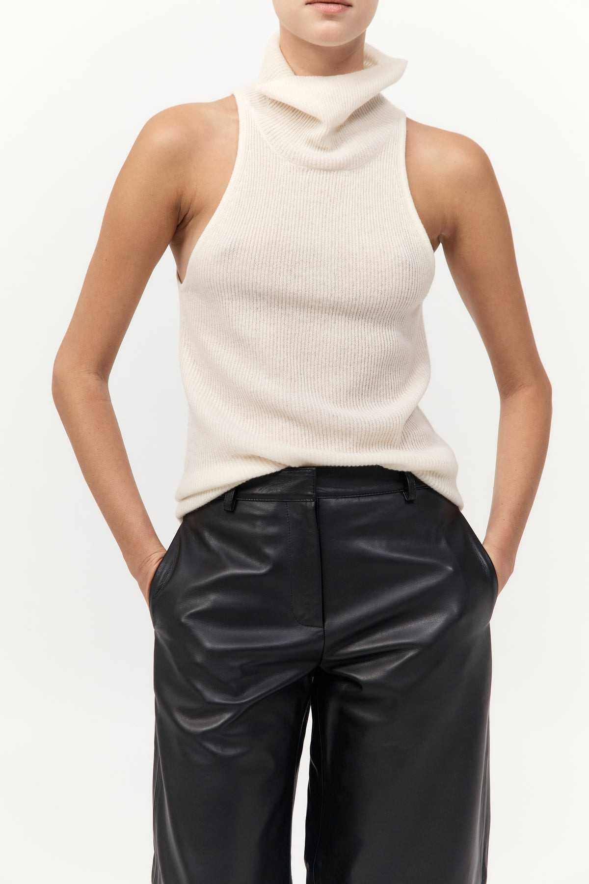 Cashmere Blend Top - Chalk - 3