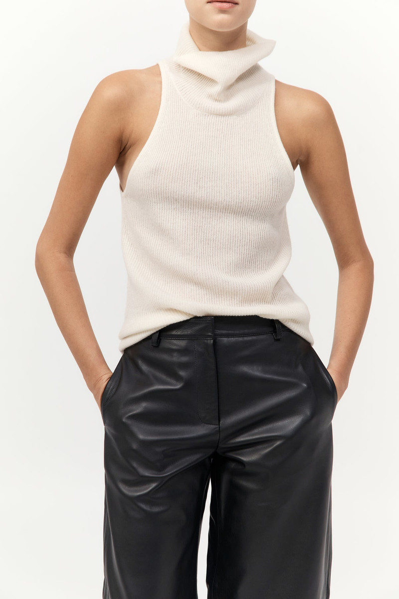 Cashmere Blend Top - Chalk 3