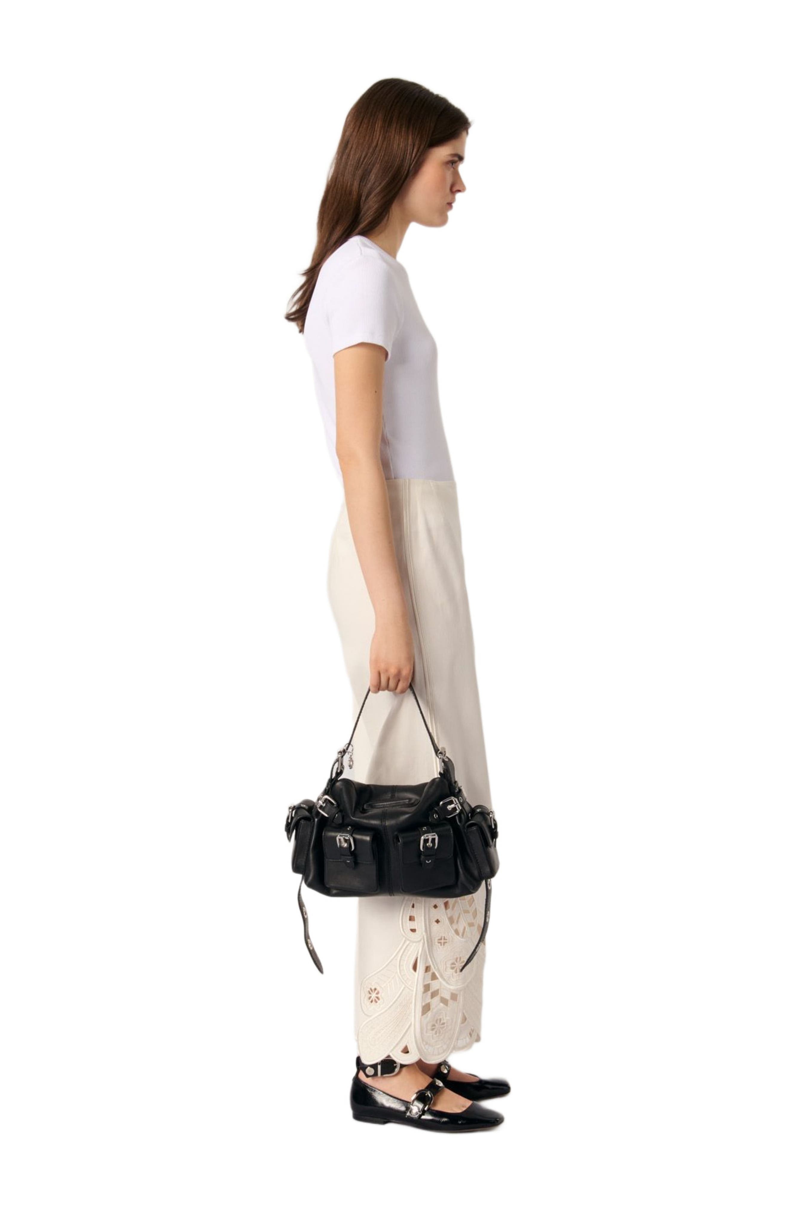 maje Embroidered trousers in Ecru at Nordstrom - 2