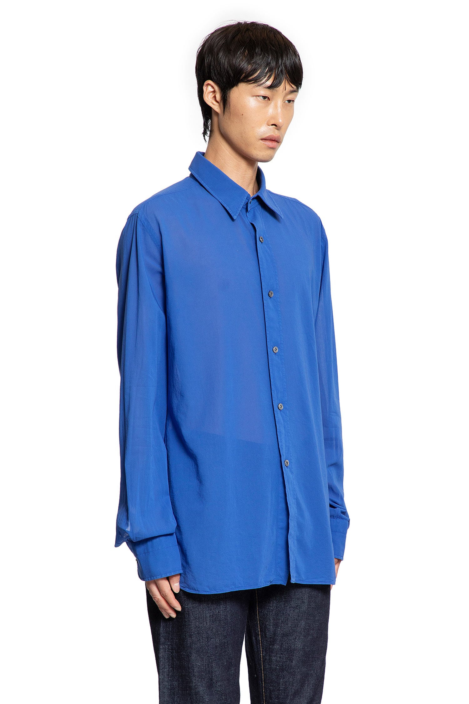 Cotton-Voile-Fluid-Fit-Shirt - 2