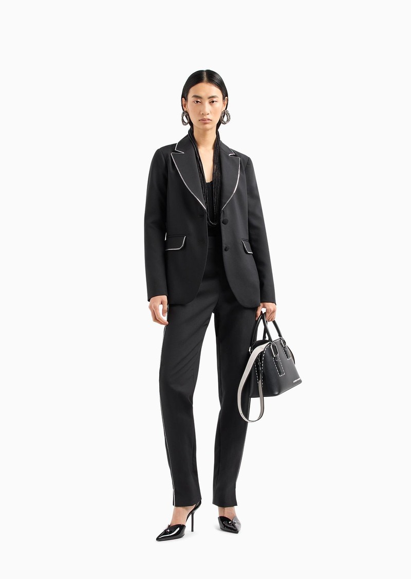 Trompe-l'œil print trapezoid handbag 10