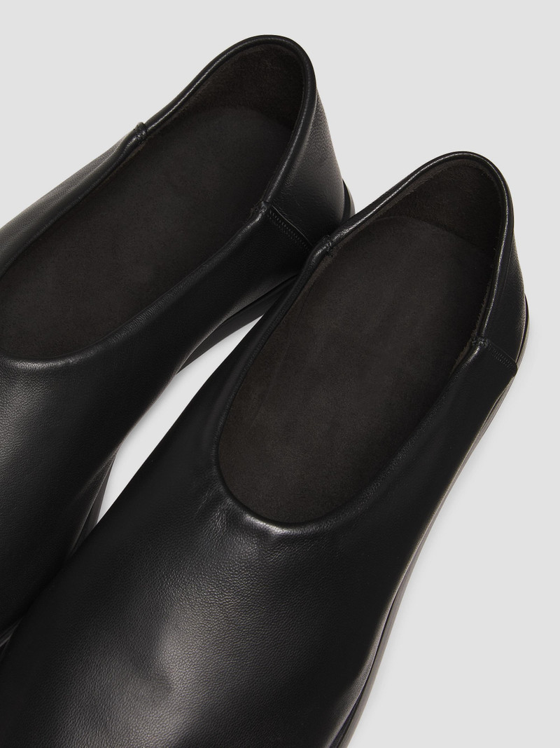 Men's Leather Mule Loafers - Black 5